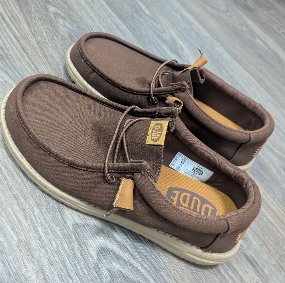 ⭐NWOT Hey Dude Men's Brown Loafers